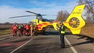 Zderzenie dwóch ciężarówek na DK 91 w Ozorkowie