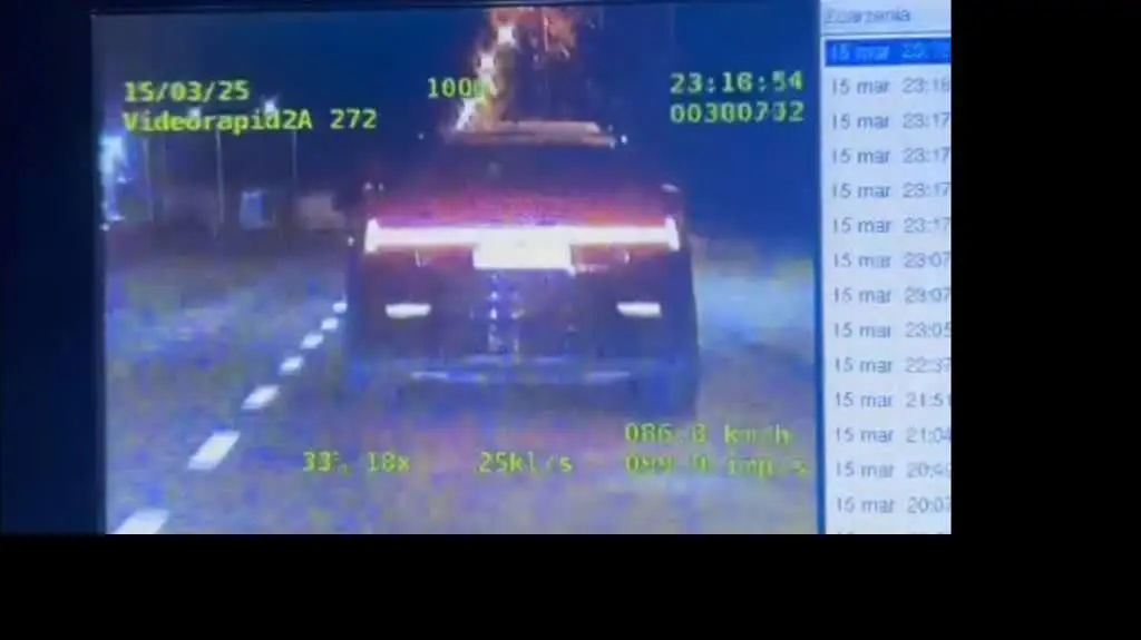 Dwukrotnie przekroczył prędkość 