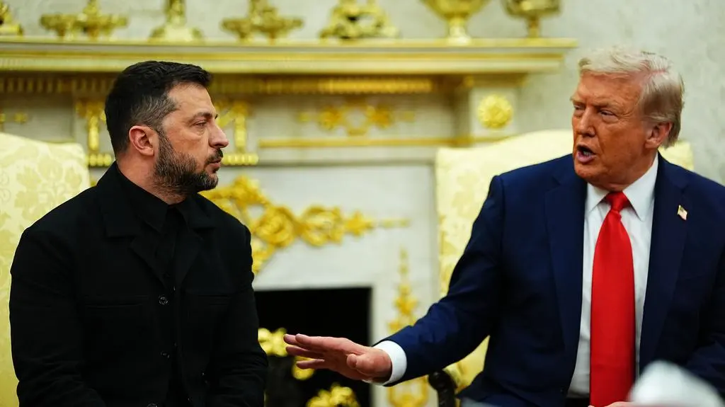 Wołodymyr Zełenski i Donald Trump w Gabinecie Owalnym