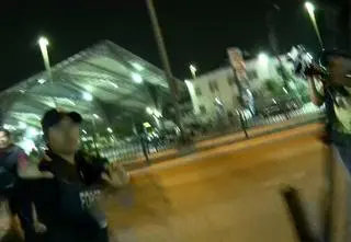 Ochroniarze zaatakowali dziennikarzy relacjonujących pożar