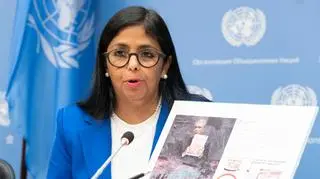 Delcy Rodriguez w trakcie 74. Zgromadzenia Ogólnego ONZ w 2019 roku