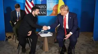 Wołodymyr Zełenski i Donald Trump
