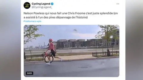 Rower pod pachę i w nogi. Kolarz skradł show podczas Maryland Classic