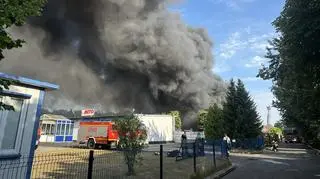 Hall fire with sports equipment in Kędzierzyn-Koźle