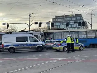 Kolizja dwóch tramwajów we Wrocławiu