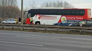 Zdarzenie drogowe na S8 w Michałowicach pod Warszawą