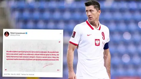 Robert Lewandowski wydał oświadczenie w sprawie meczu Polski z Rosją