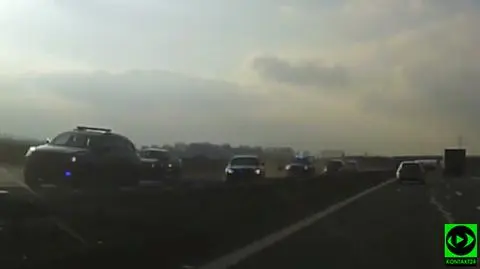 "Od razu wiedziałem, że to ktoś ważny". Nagranie z momentu pęknięcia opony