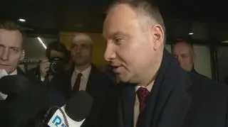 Prezydent Andrzej Duda odwiedził rannych w wybuchu