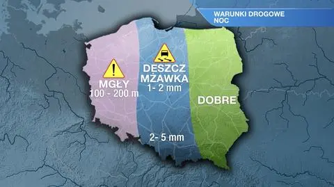 Warunki drogowe w nocy