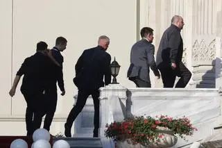 Stambuł, 23 lipca. Rustem Umierow przybywa na rozmowy z delegacją Rosji