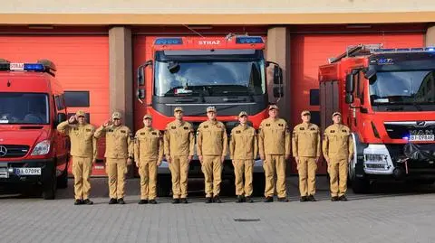 Hołd dla poległego strażaka