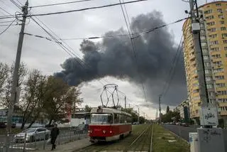 Zniszczenia w Ukrainie po rosyjskim ataku