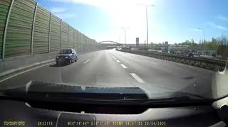 Mknął autostradą pod prąd, "można mówić o ogromnym szczęściu"