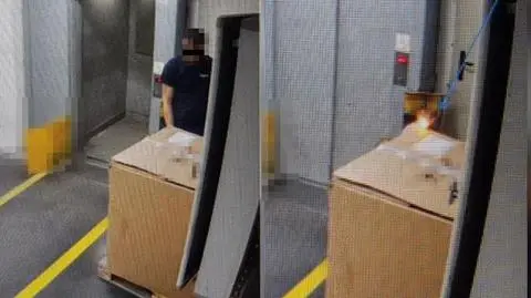 Podpalił pudełko zapalniczką 