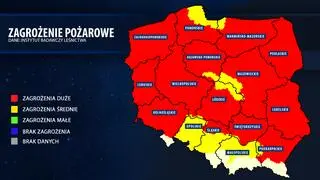 Zagrożenie pożarowe w Polsce