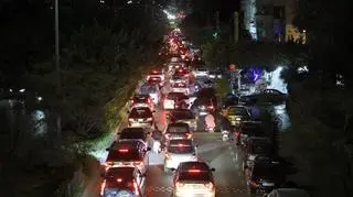 Korki w Bejrucie po izraelskim ataku