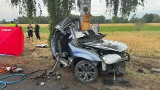 Tragiczny wypadek pod Sieradzem. Nie żyje 38-letni mężczyzna