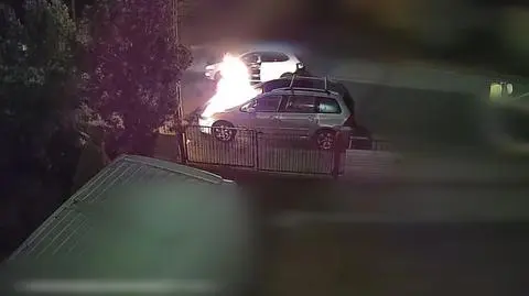 Podpalił auto, później ranił policjanta