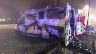 Pożar kampera w Ustce. W środku znaleźli ciało kobiety