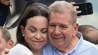 Maria Corina Machado i Edmundo Gonzalez Urrutia (zdjęcie z 30 lipca 2024 r.)
