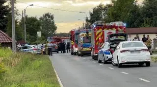 Wypadek w miejscowości Borzęcin Duży