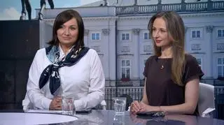 Monika Wielichowska i Agnieszka Dziemianowicz-Bąk w "Faktach po Faktach"
