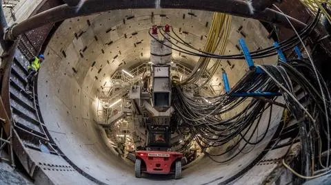 Wnętrze TBM Faustyna