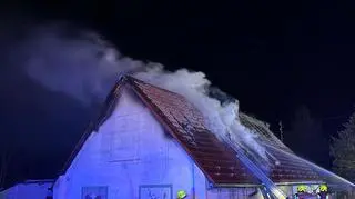 Pożar w budynku