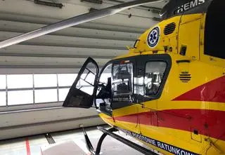Helikopter ratowników był uziemiony przez imprezę na lotnisku