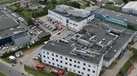 Pożar w laboratorium chemicznym