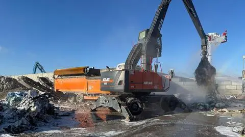 Pożar składowiska odpadów w Lublinie