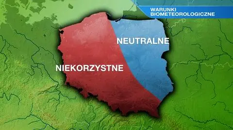 Warunki biometeorologiczne w czwartek