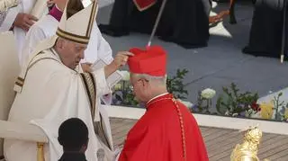 Robert Prevost na zdjęciu z Franciszkiem z września 2023 roku