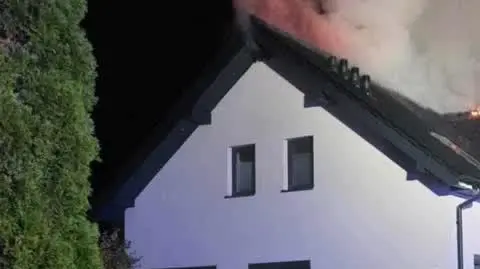 Pożar domu w Starym Toruniu