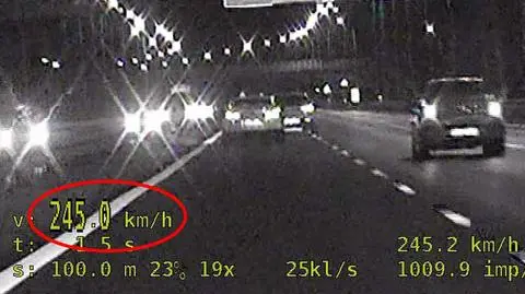 Driver fined for speeding 245 km/h without valid vehicle inspection