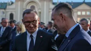 Prezydent Andrzej Duda i Karol Nawrocki
