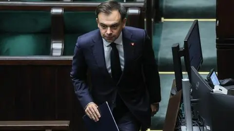 Minister finansów i gospodarki Andrzej Domański w Sejmie