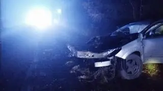 Auto zostało całkowicie zniszczone