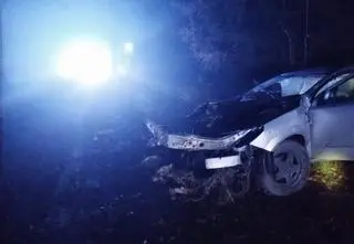 Tragiczny wypadek. Uderzenie było tak mocne, że z auta wypadł silnik