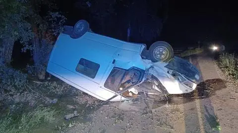 Auto dachowało 