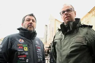 Matteo Salvini i Wojciech Bakun