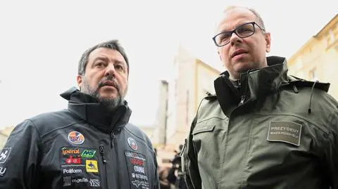 Matteo Salvini i Wojciech Bakun
