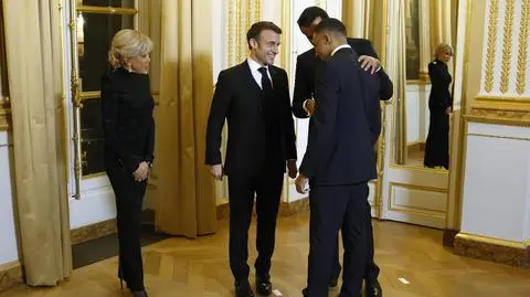 Kylian Mbappe na kolacji u Emmanuela Macrona