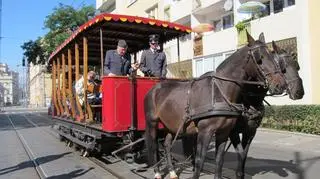 Tramwaj konny na ulicach Wrocławia