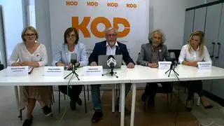 Konferencja organizatorów manifestacji "Wolne media, wolni ludzie, wolna Polska"