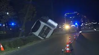Wypadek autokaru pod Brzozowem