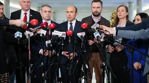 Konferencja opozycji po spotkaniu z marszałek Sejmu i premierem