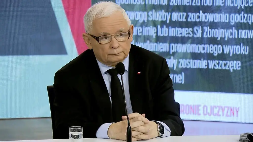 Jarosław Kaczyński na konferencji 26 października