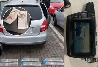 Mieli specjalistyczny sprzęt, pieniądze oraz podrobione tablice rejestracyjne